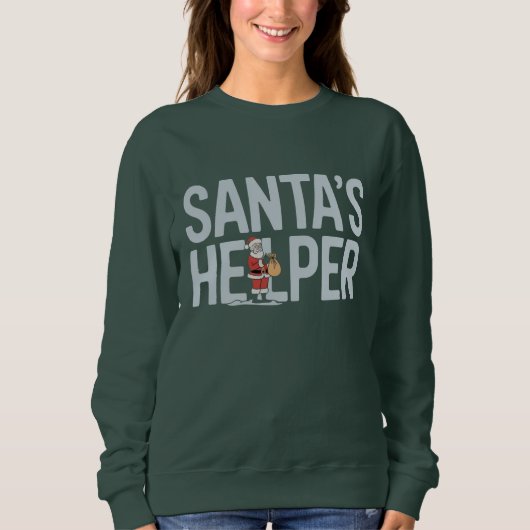 Weihnachten: Helfer Sweatshirt (Vorderseite)