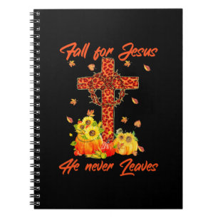 Weihnachten Herbst für Jesus Ahornleaf Christliche Notizblock