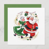 Weihnachten Herr und Frau Claus tanzen (Vorne/Hinten)