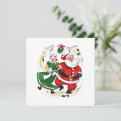 Weihnachten Herr und Frau Claus tanzen (Stehend Vorderseite)