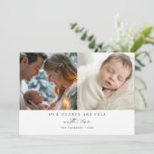 Weihnachten Herzchen Minimalistisches Familienkind (Stehend Vorderseite)