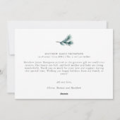 Weihnachten Herzchen Minimalistisches Familienkind (Rückseite)