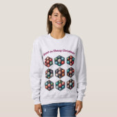 Weihnachten | Hexagon Ornament Sweatshirt (Vorne ganz)
