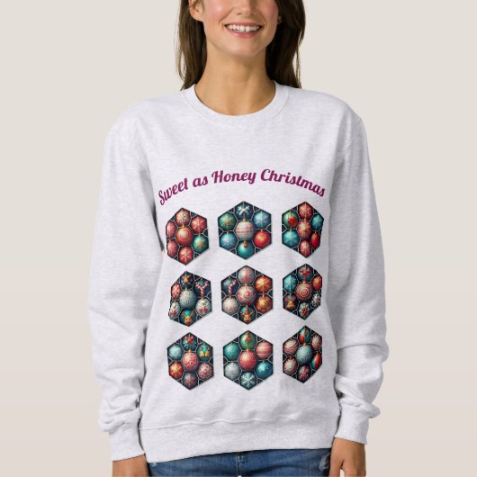 Weihnachten | Hexagon Ornament Sweatshirt (Vorderseite)