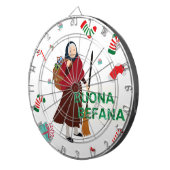 Weihnachten Hexe buona Befana Dartscheibe (Vorderseite rechts)