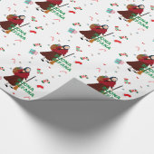 Weihnachten Hexe buona Befana Geschenkpapier (Ecke)