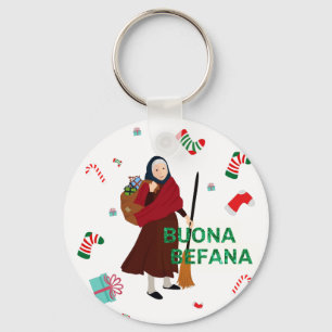 Weihnachten Hexe buona Befana Schlüsselanhänger