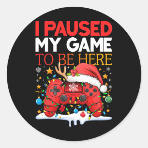 Weihnachten hielt ich mein Spiel an, um hier zu se Runder Aufkleber