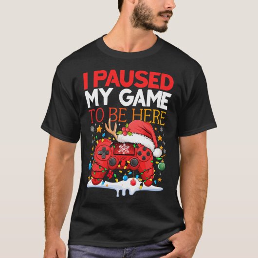 Weihnachten hielt ich mein Spiel an, um hier zu se T-Shirt (Vorderseite)
