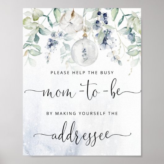 Weihnachten Hilfe für die geschäftige Mama Ansprac Poster (Vorne)