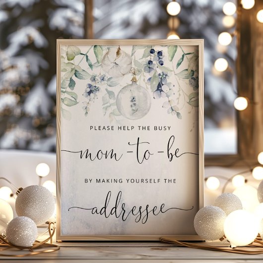 Weihnachten Hilfe für die geschäftige Mama Ansprac Poster