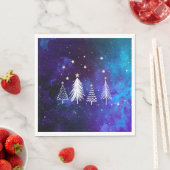 Weihnachten Himmel, Blau, Weiß, Sterne, Party Serviette (Beispiel)