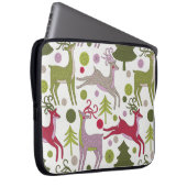 Weihnachten Hintergrund: Festsaison-Design Laptopschutzhülle (Vorne Rechts)