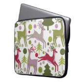 Weihnachten Hintergrund: Festsaison-Design Laptopschutzhülle (Vorderseite Links)