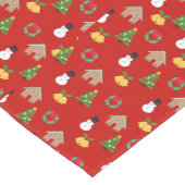 Weihnachten Hintergrundgeschenke mit Hintergrundbi Kurzer Tischläufer (Ecke)