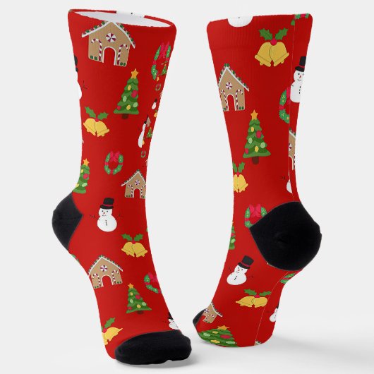 Weihnachten Hintergrundgeschenke mit Hintergrundbi Socken (Gewinkelt)