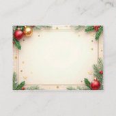 Weihnachten Hinweiskarte (Rückseite)