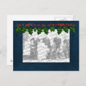 Weihnachten Hinzufügen Ihres Foto Frame Postkarte (Vorne/Hinten)