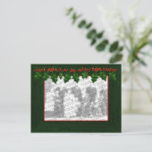 Weihnachten Hinzufügen Ihres Foto Frame Postkarte (Stehend Vorderseite)