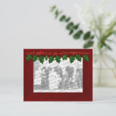 Weihnachten Hinzufügen Ihres Foto Frame Postkarte (Stehend Vorderseite)