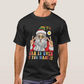 Weihnachten-Hippie-Stil Ruhe T-Shirt
