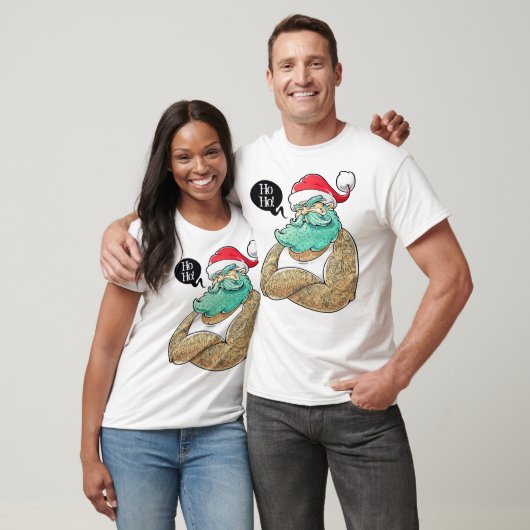 Weihnachten Hipsta Santa Claus T - Shirt (Unisex)