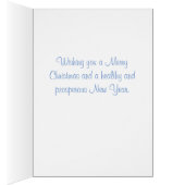 Weihnachten Hirsch Elk Winter Sparkle Urlaubskarte (Innen (Rechts))