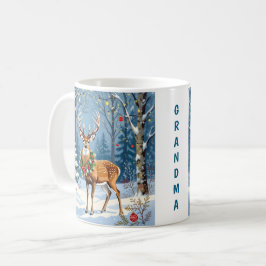 Weihnachten Hirsch Festlicher Winterwald Personali Kaffeetasse