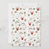 Weihnachten Hirsch Gemustertes Weihnachtsfest Foto (Rückseite)