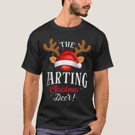 Weihnachten Hirsch Pjs Xmas Familie Matching T-Shirt (Vorderseite)