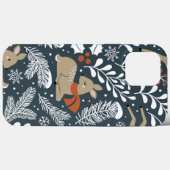 Weihnachten Hirsch Urlaub iPhone Case Mate (Rückseite (Horizontal))