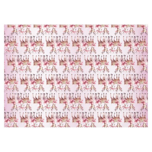 Weihnachten Hirsch Urlaub Tablecloth Tischdecke (Vorderseite (Horizontal))
