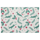 Weihnachten Hirsch Weihnachten Holly Pattern Stoff (Fat Quarter (45,7 x 55,9 cm))