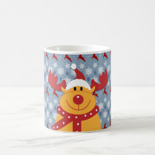 Weihnachten Hirsch Weißer Kaffee Tasse