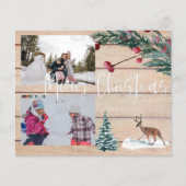 Weihnachten Hirsch Winter Multi-Foto (Vorderseite)