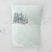 Weihnachten, Hirsche, Schwester & Bruder im Jura Karte (Innenseite)