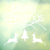 Weihnachten, Hirsche und Baum Fensteraufkleber (Blatt 3)