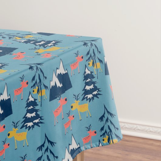 Weihnachten, Hirsche, Wald, Weihnachtsbäume, Urlau Tischdecke (Beispiel)