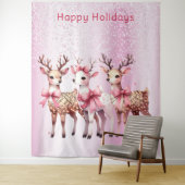 Weihnachten Hirschfest Hintergrund Wandteppich (Beispiel)