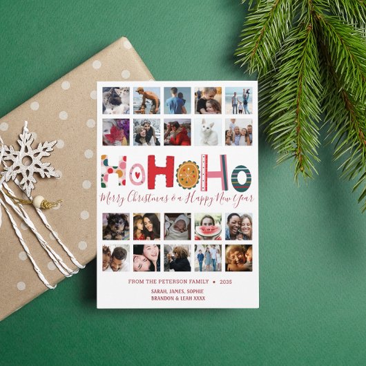 Weihnachten Ho Ho Ho Card 20 Foto Collage