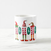 Weihnachten HO HO HO elf, Weihnachtselfen Geschenk Kaffeetasse (Mittel)