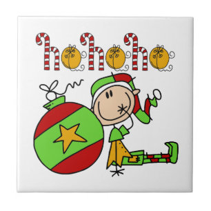 Weihnachten Ho Ho Ho Holiday Elf Fliese