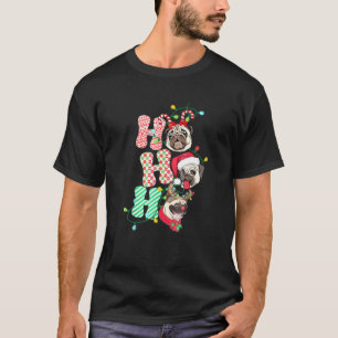 Weihnachten Ho Ho Ho Mops Hund Für Hund Xmas T-Shirt