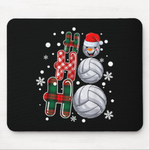 Weihnachten Ho-ho-ho Santa Snowman Volleyball Xmas Mousepad