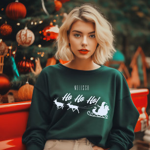 Weihnachten Ho Ho Ho! Typografie des modernen Weih Sweatshirt