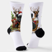 Weihnachten, Hochland, Kuh, Socken (Gewinkelt)