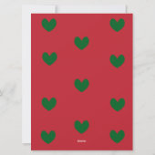 Weihnachten Hochzeit Speichern Sie die Date Holida (Rückseite)