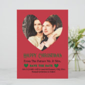 Weihnachten Hochzeit Speichern Sie die Date Holida (Stehend Vorderseite)