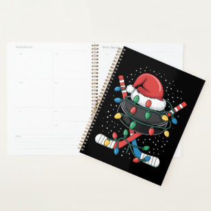 Weihnachten Hockey Xmas Santa Sportmütze Ball Planer