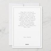 Weihnachten Hoffnung Rustikale Minimal Holly Grüne (Rückseite)